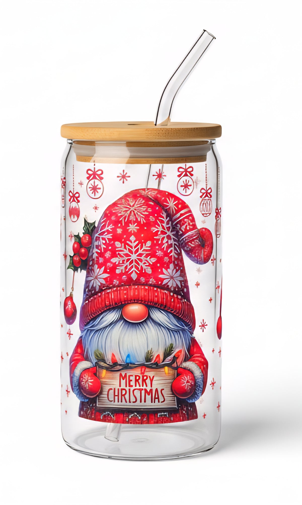Christmas Gnome 16 oz Tumbler