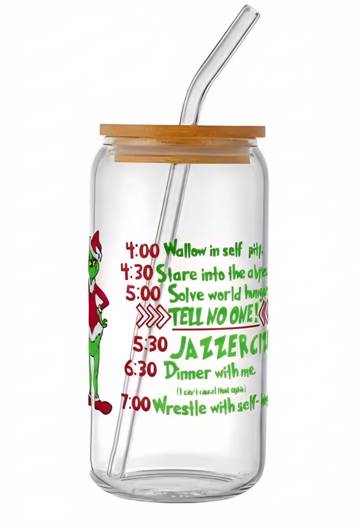The Grinch Schedule 16 oz Tumbler