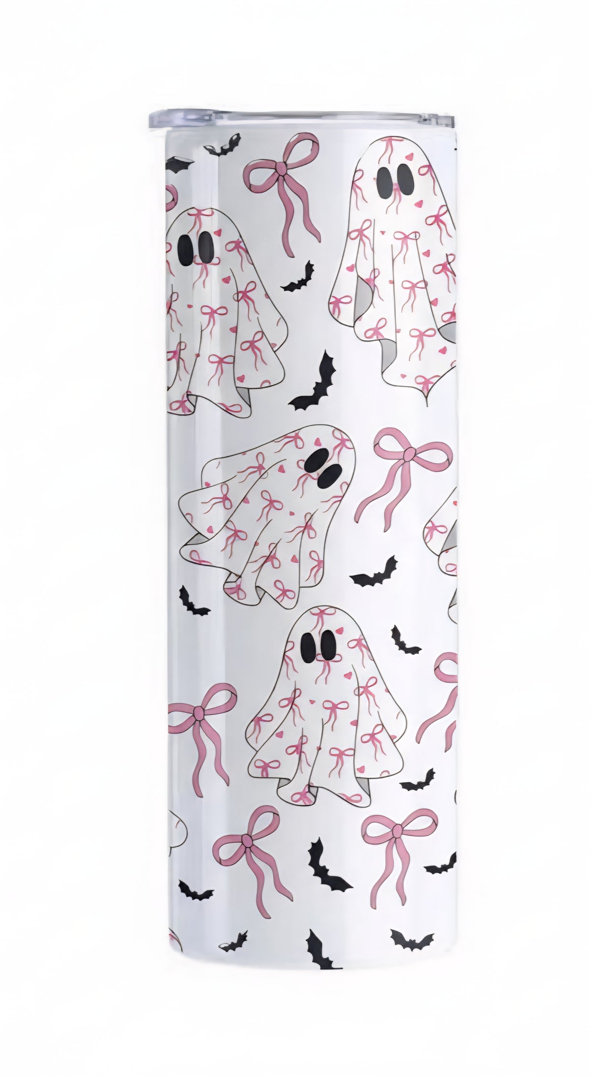Cute Ghost with Bows 20 oz Tumbler