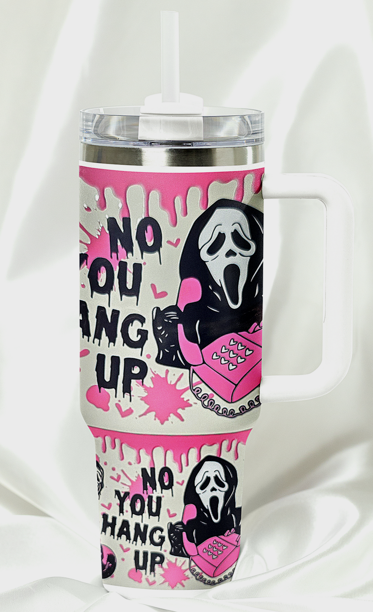 No You Hang Up Scream 40 oz Tumbler