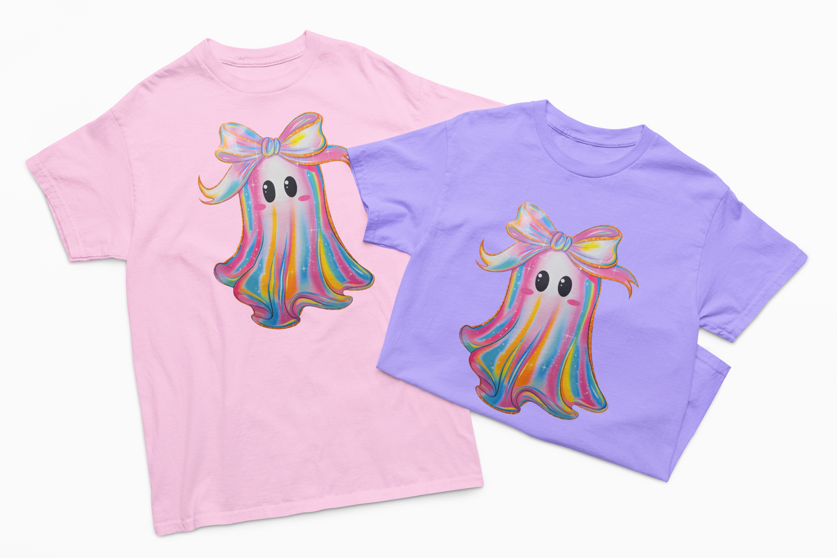 Cute Holographic Looking Ghost T-Shirt