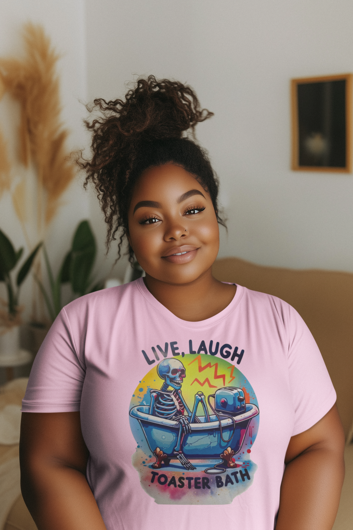 Live Laugh Toaster Bath T-Shirt