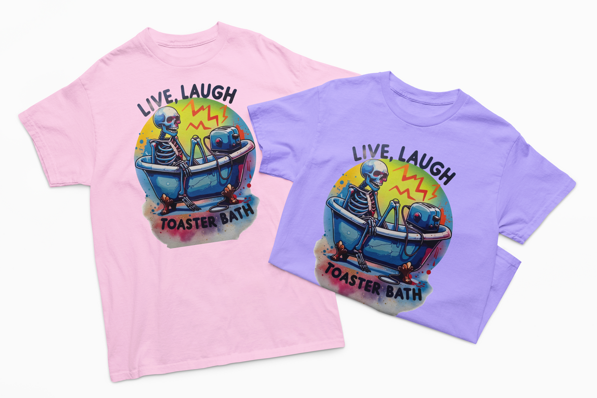 Live Laugh Toaster Bath T-Shirt