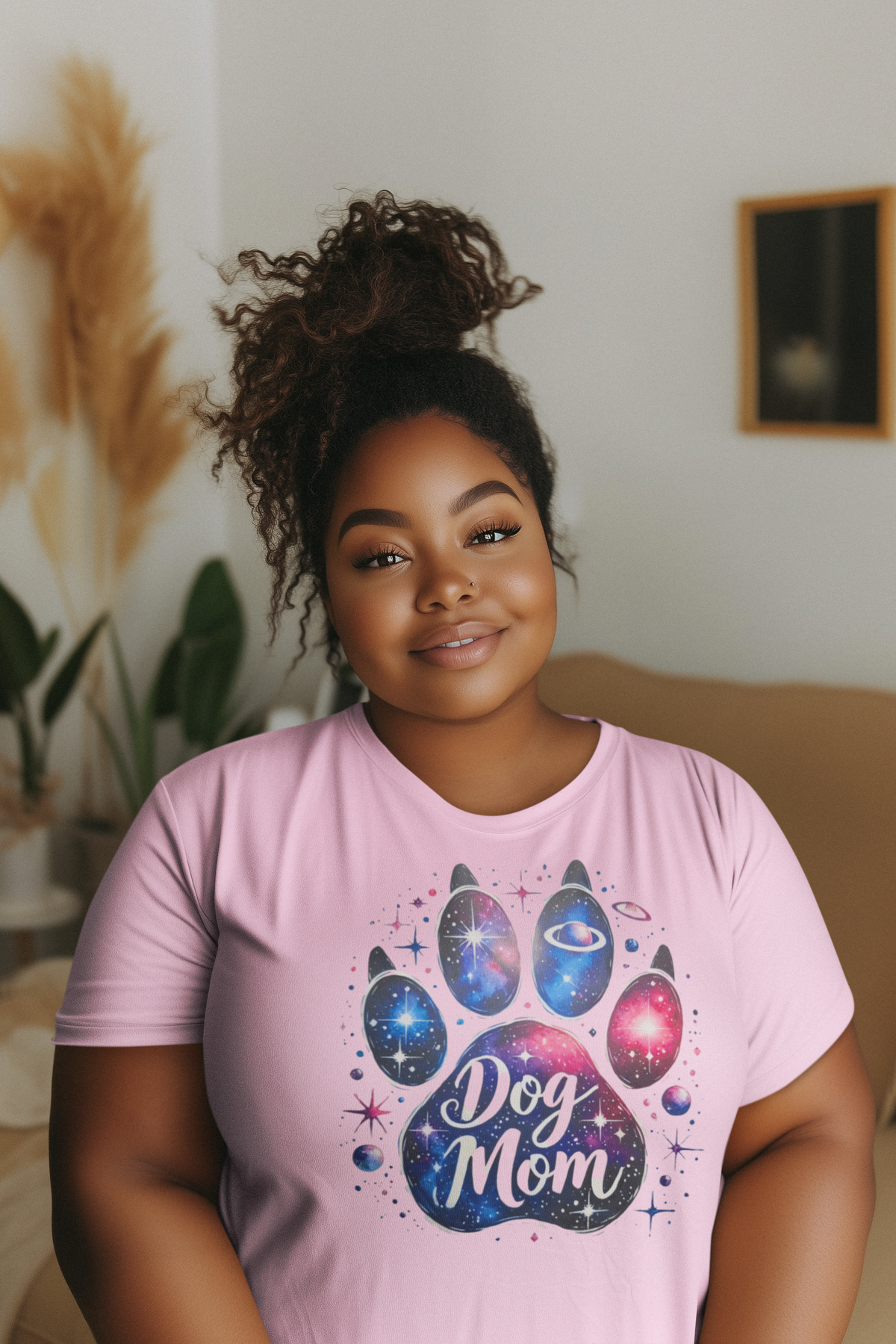 Dog Mom Galaxy T-Shirt