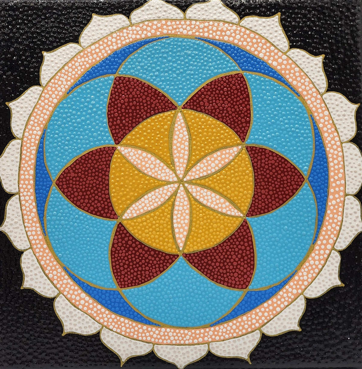 Celina Miller Art - Seed of Life Blue/Yellow