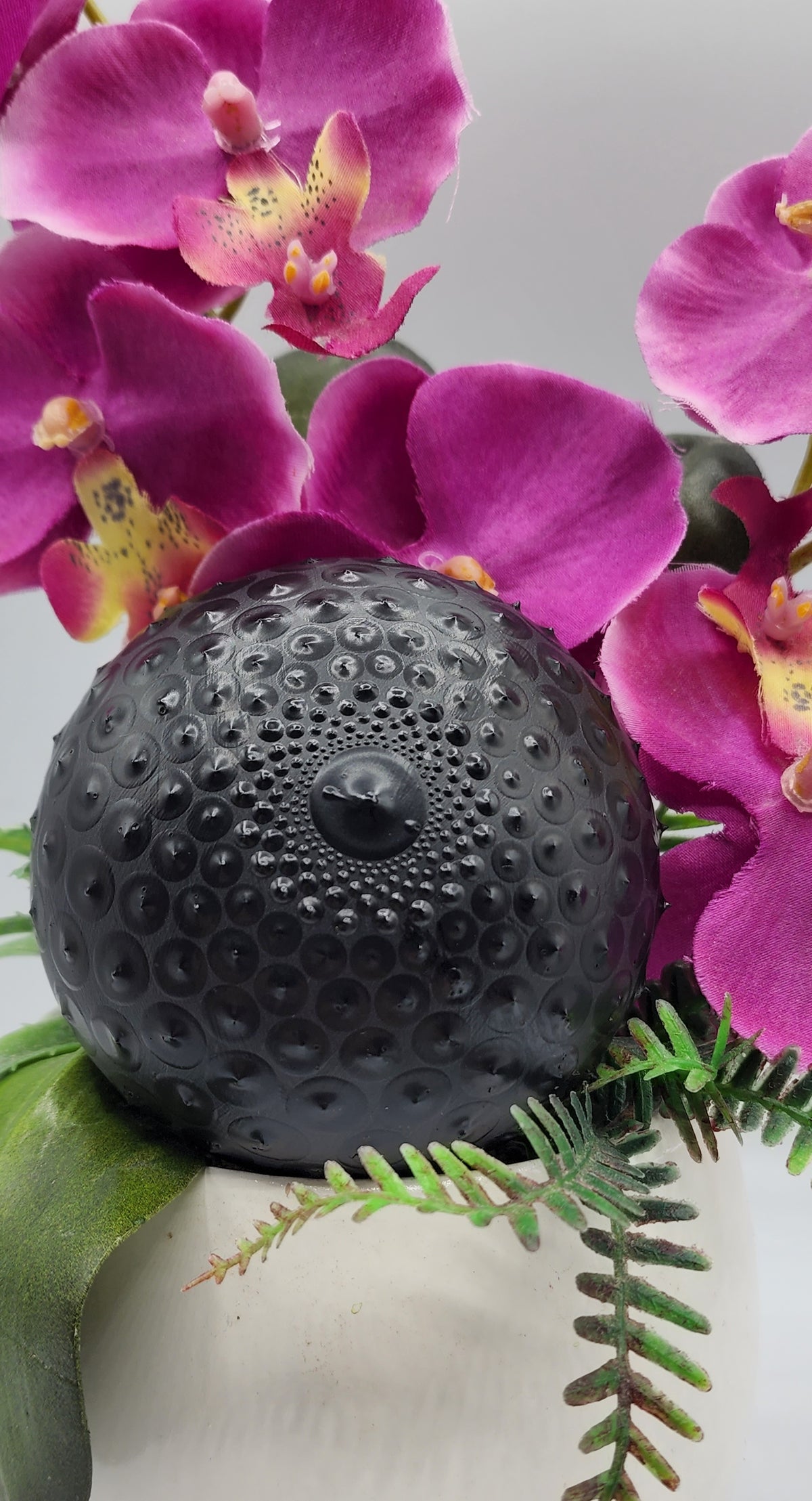Celina Miller Art - Black on Black Mandala Stone