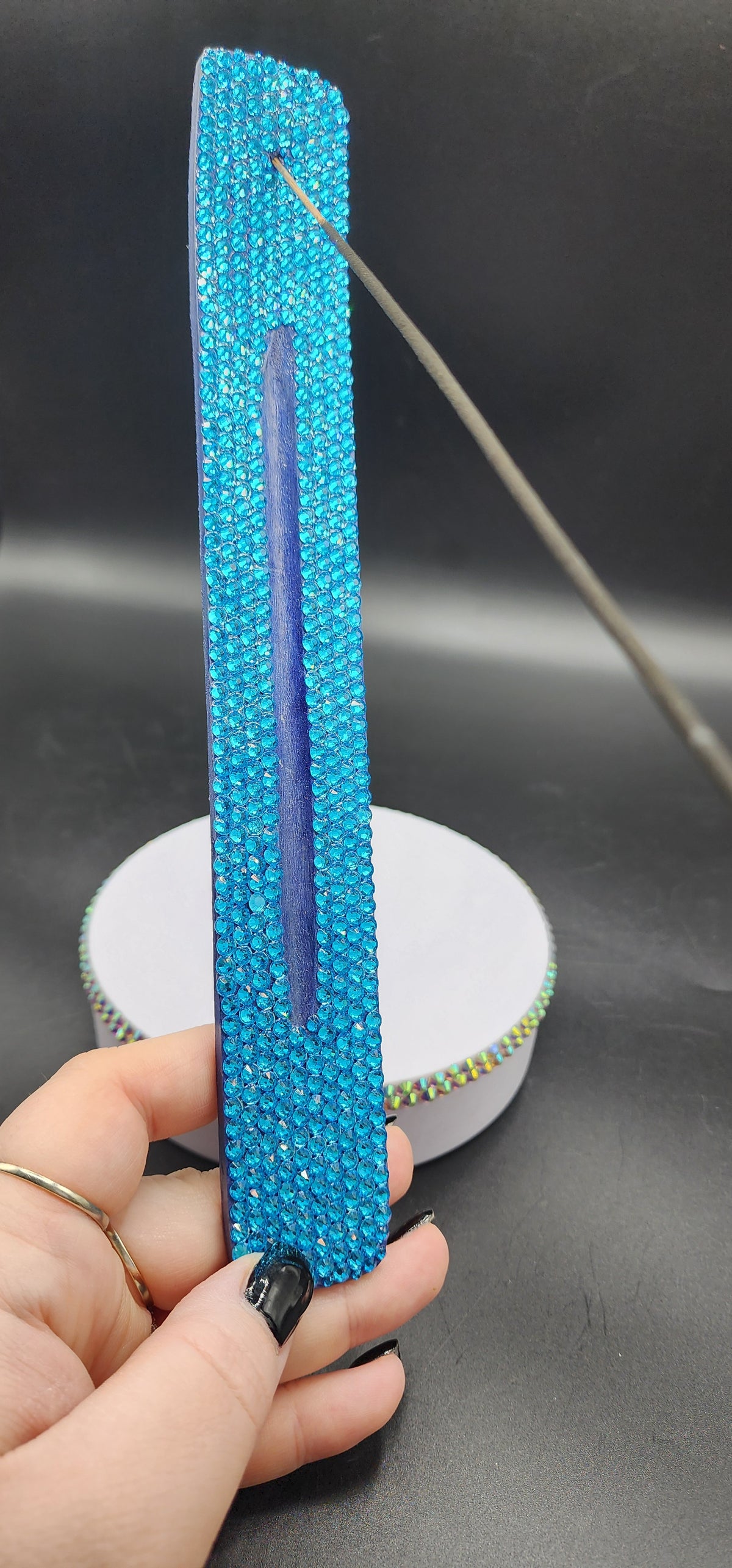 Celina Miller Art - Bling Blue Stick Incense Burner