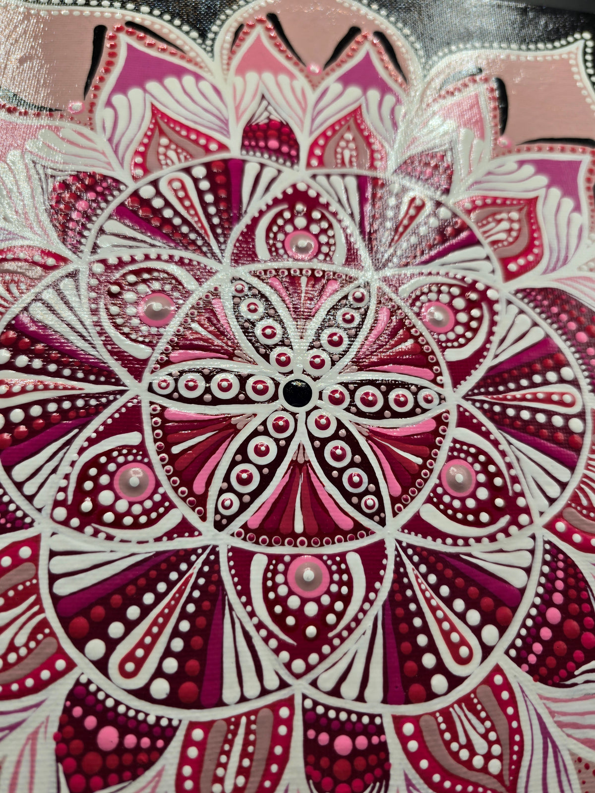 Celina Miller Art - Pink Mandala Canvas