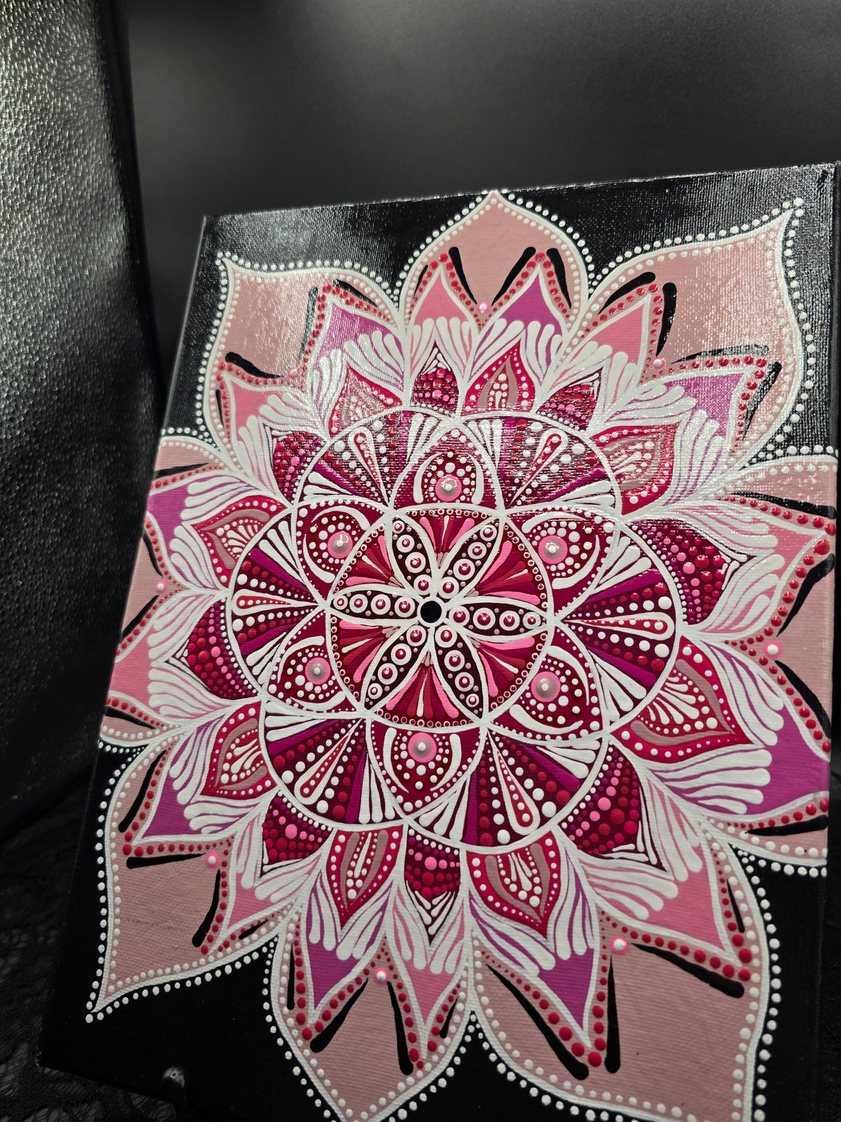 Celina Miller Art - Pink Mandala Canvas