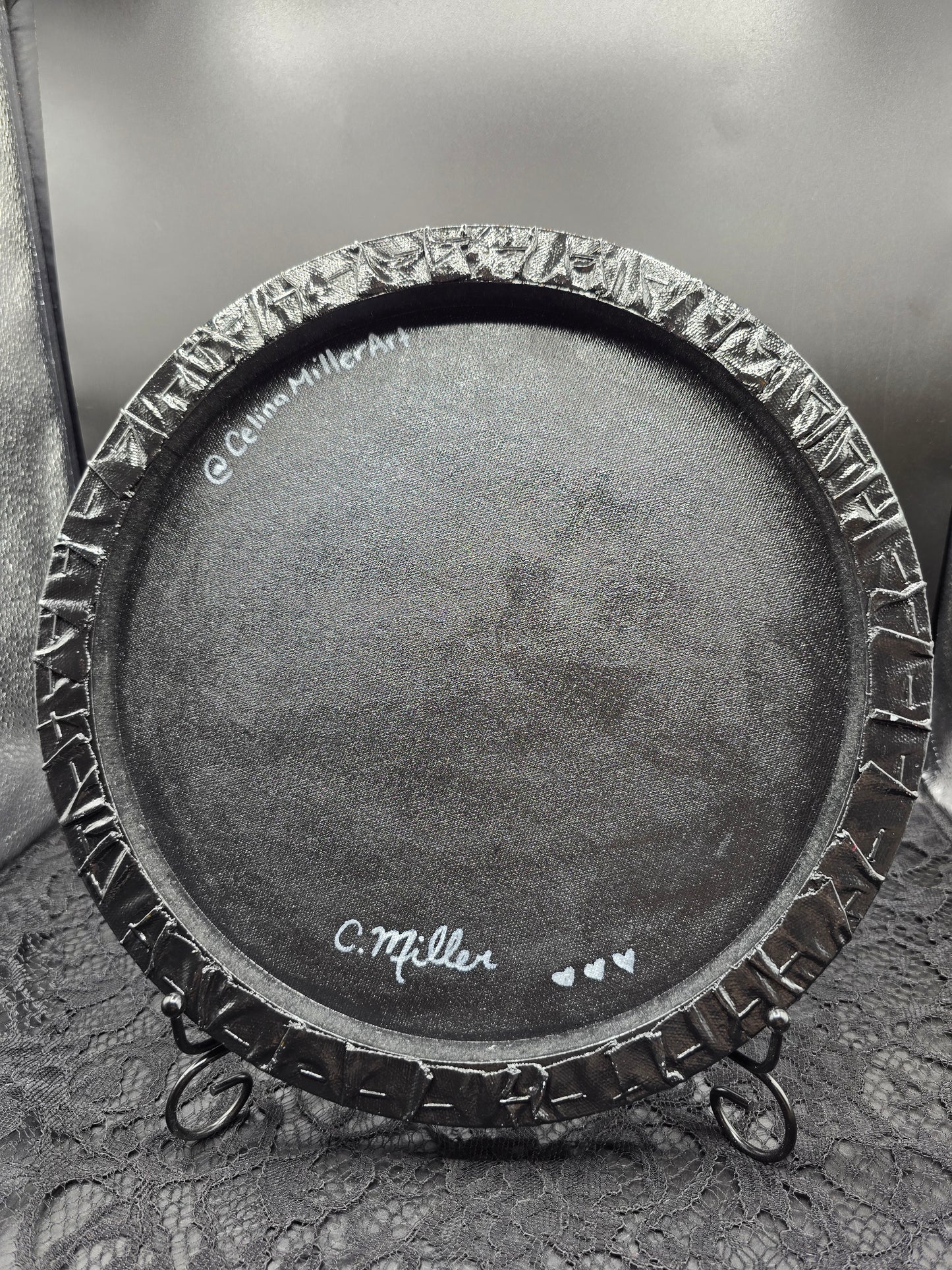 Celina Miller Art - Bling Cursed Rose Canvas