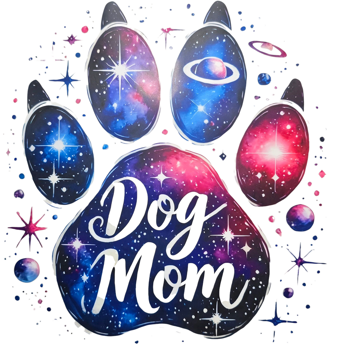 Dog Mom Galaxy T-Shirt
