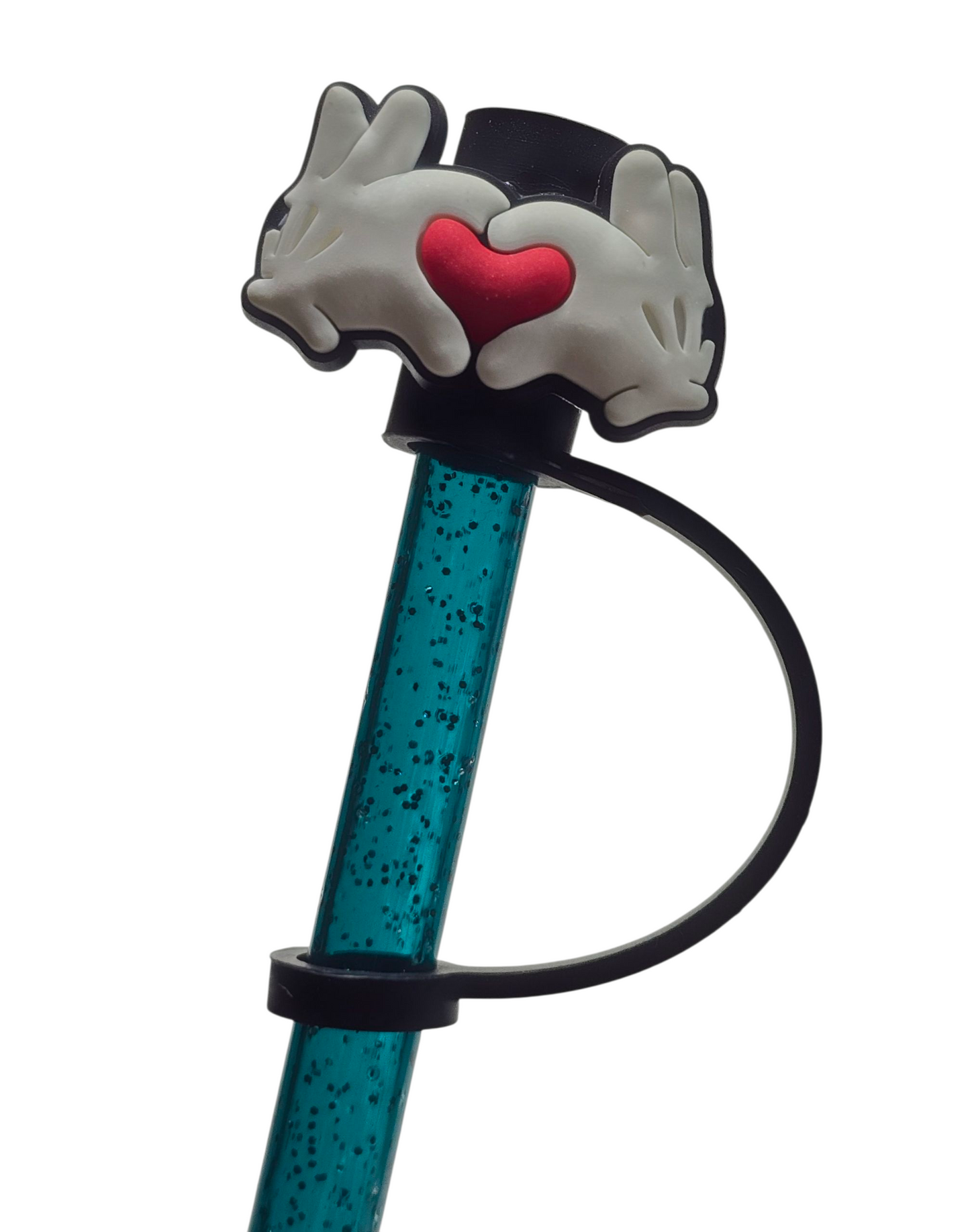 Mickey Heart Hands Straw Topper