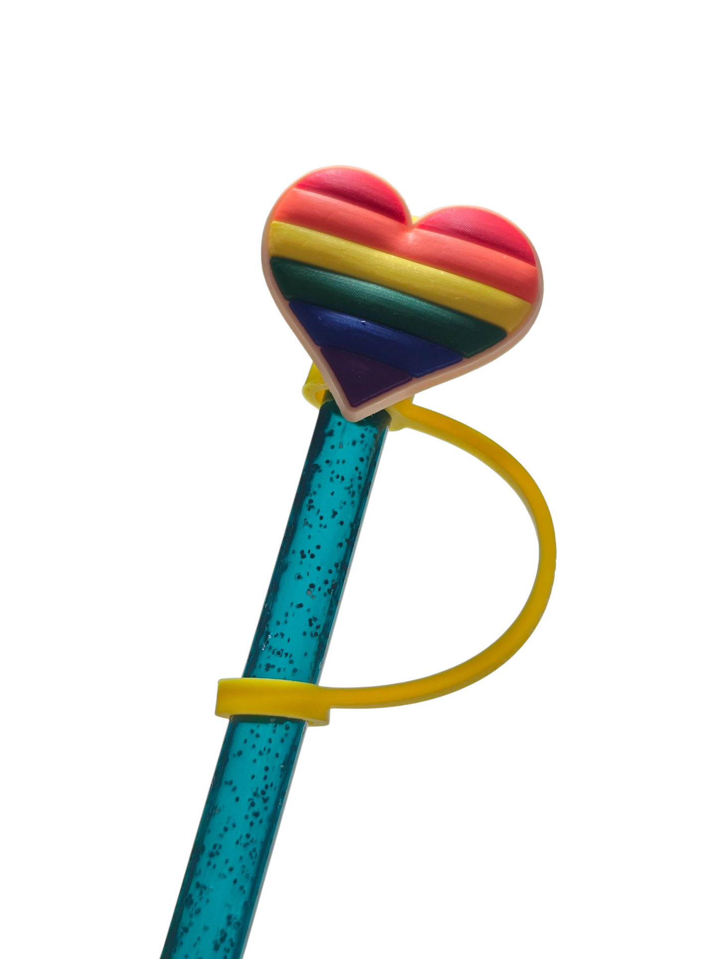 Pride Heart Straw Topper