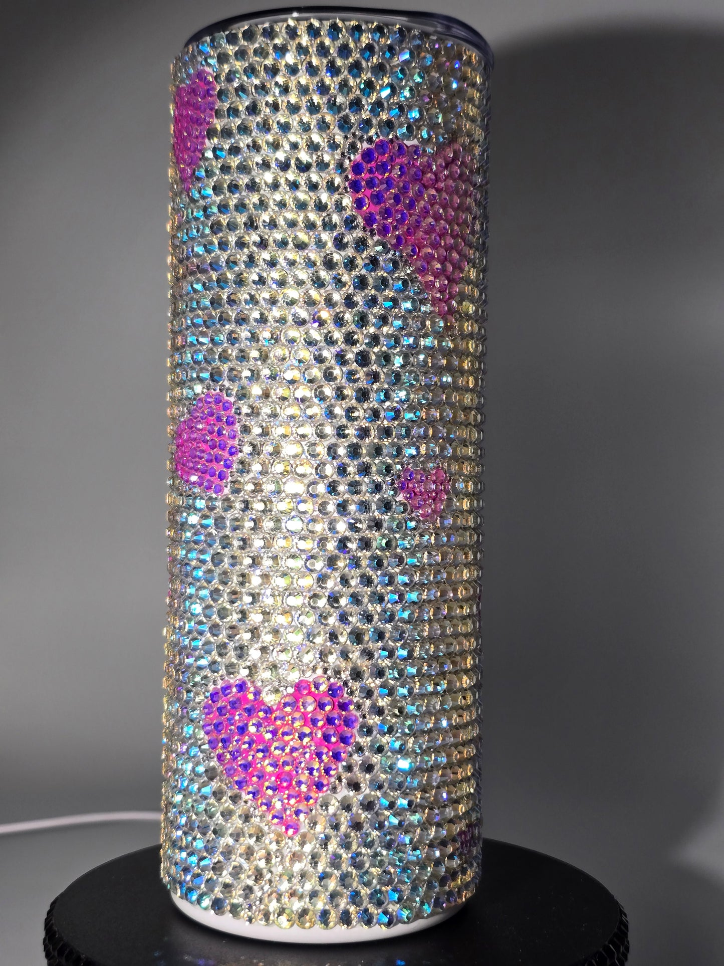 Celina Miller Art - Bling Pink Heart Tumbler