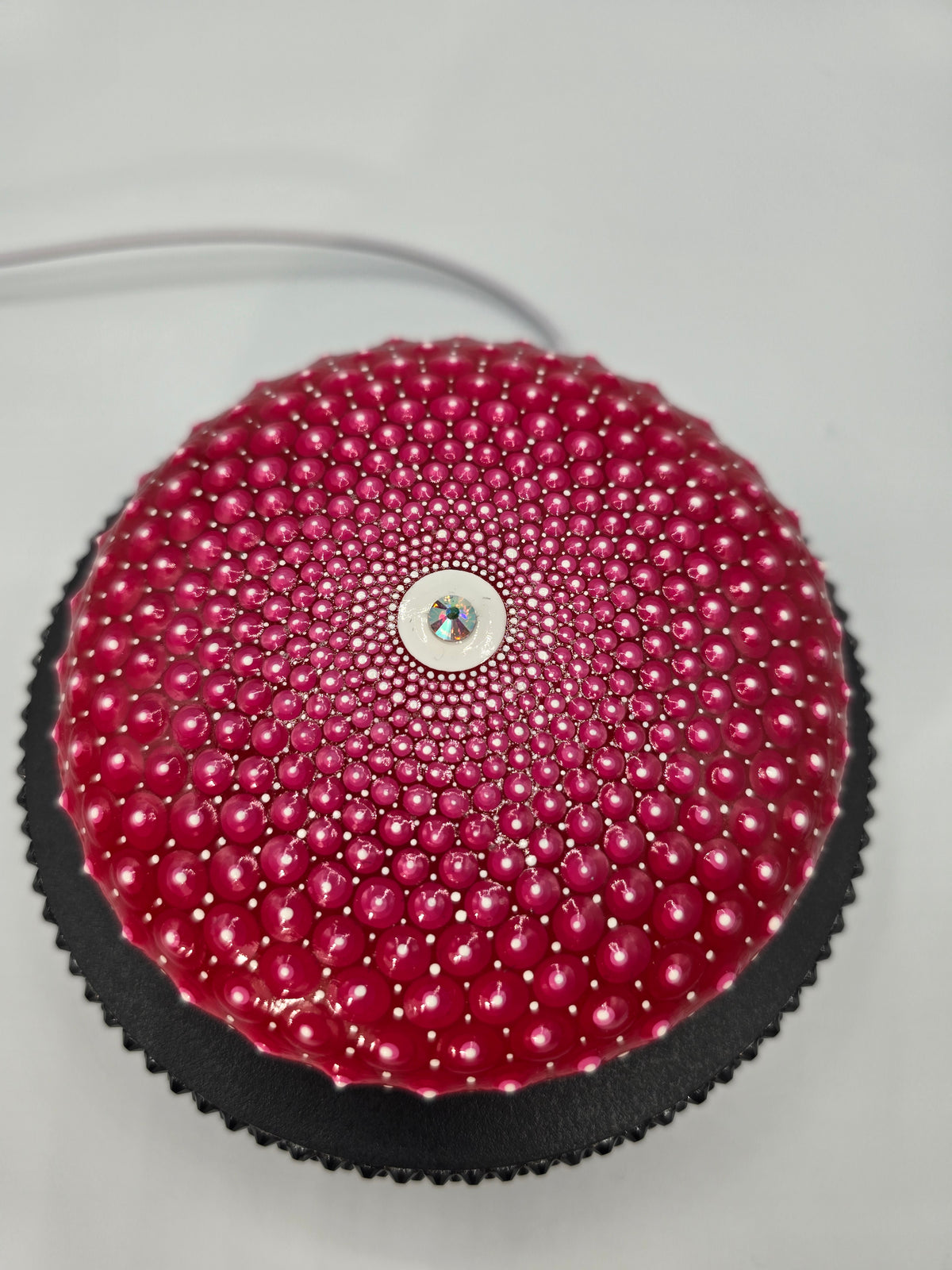 Celina Miller Art - Red and Pink XL Mandala Stone