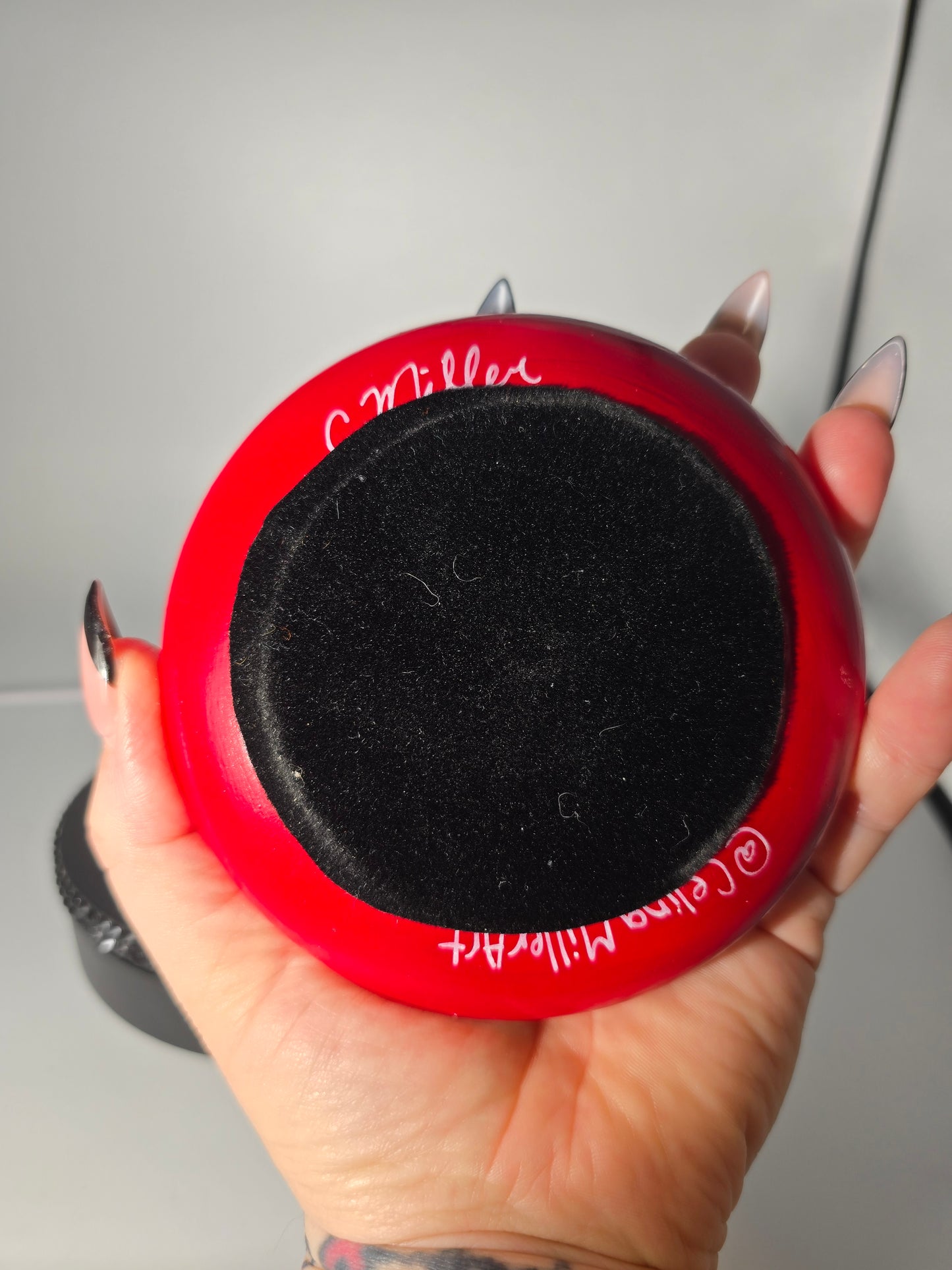 Celina Miller Art - Red and Pink XL Mandala Stone