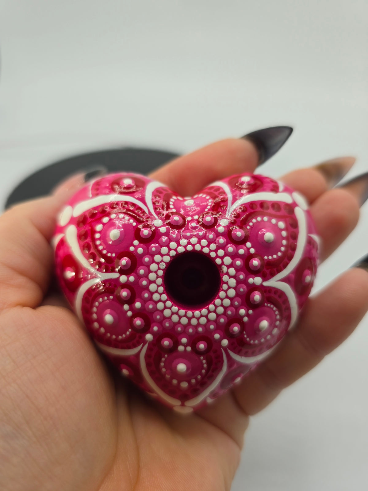 Celina Miller Art - Pink Pen Holder Stone