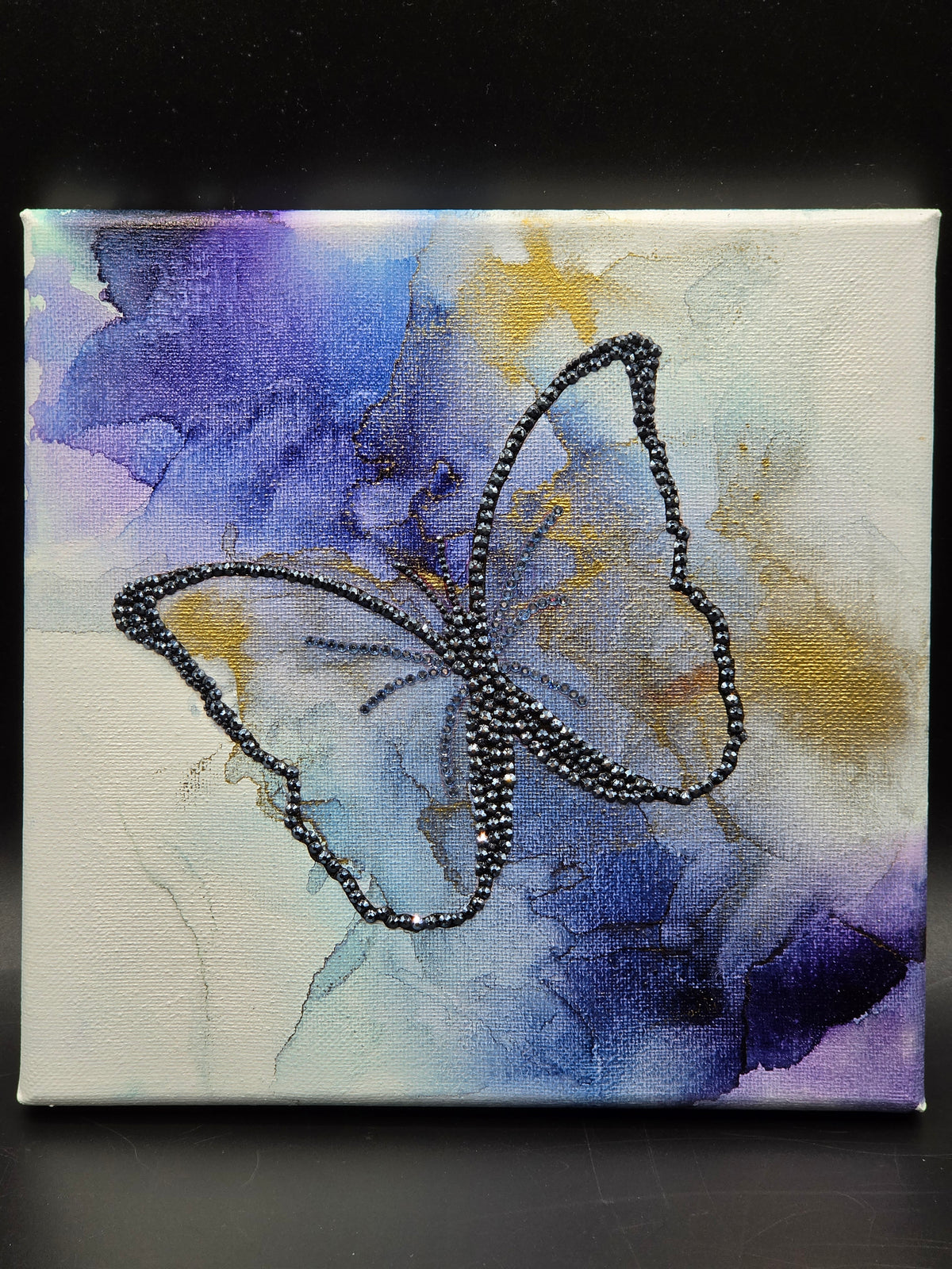 Celina Miller Art - Bling Butterfly Canvas