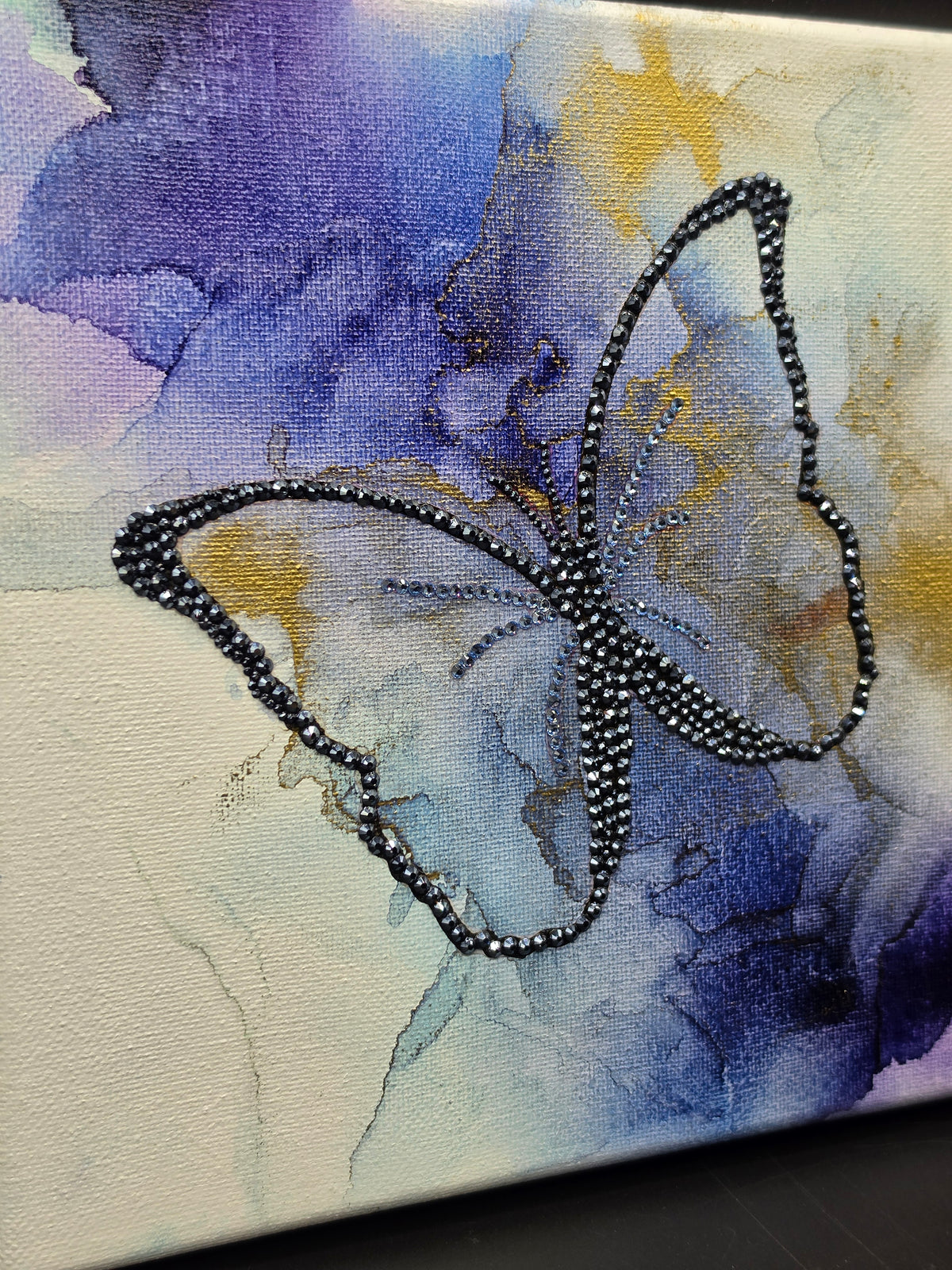Celina Miller Art - Bling Butterfly Canvas