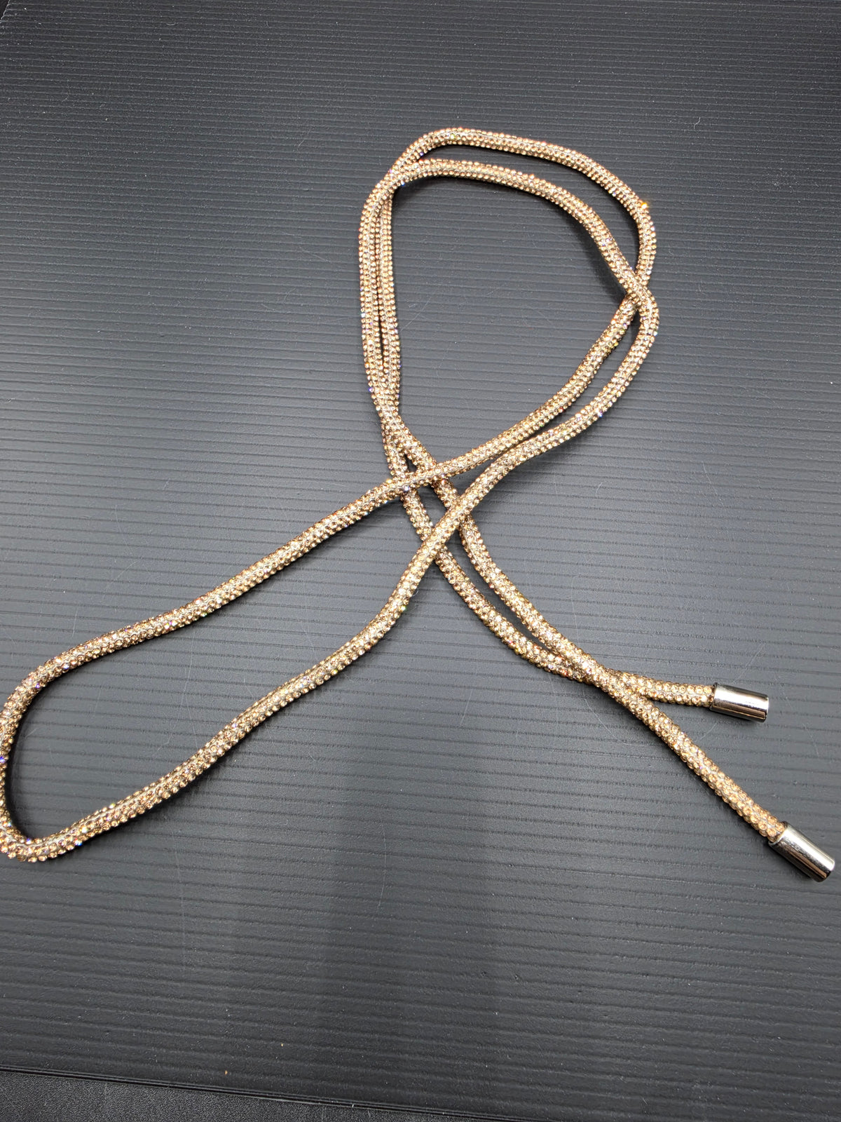Gold Rhinestone Hoodie String