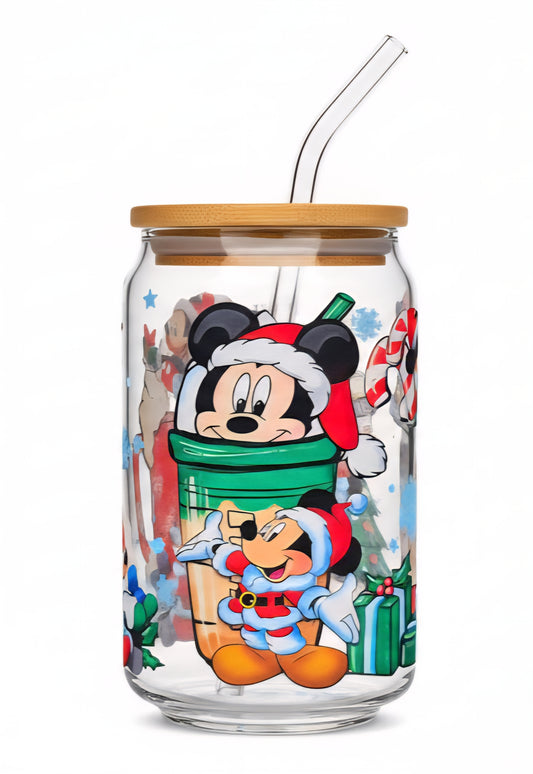 Mickey and Friends Christmas 16 oz Tumbler