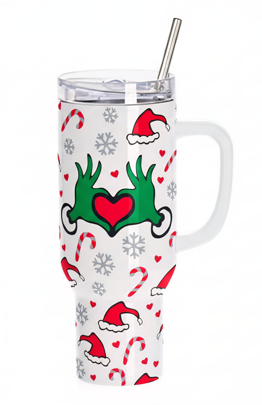 The Grinch Heart 40 oz Tumbler