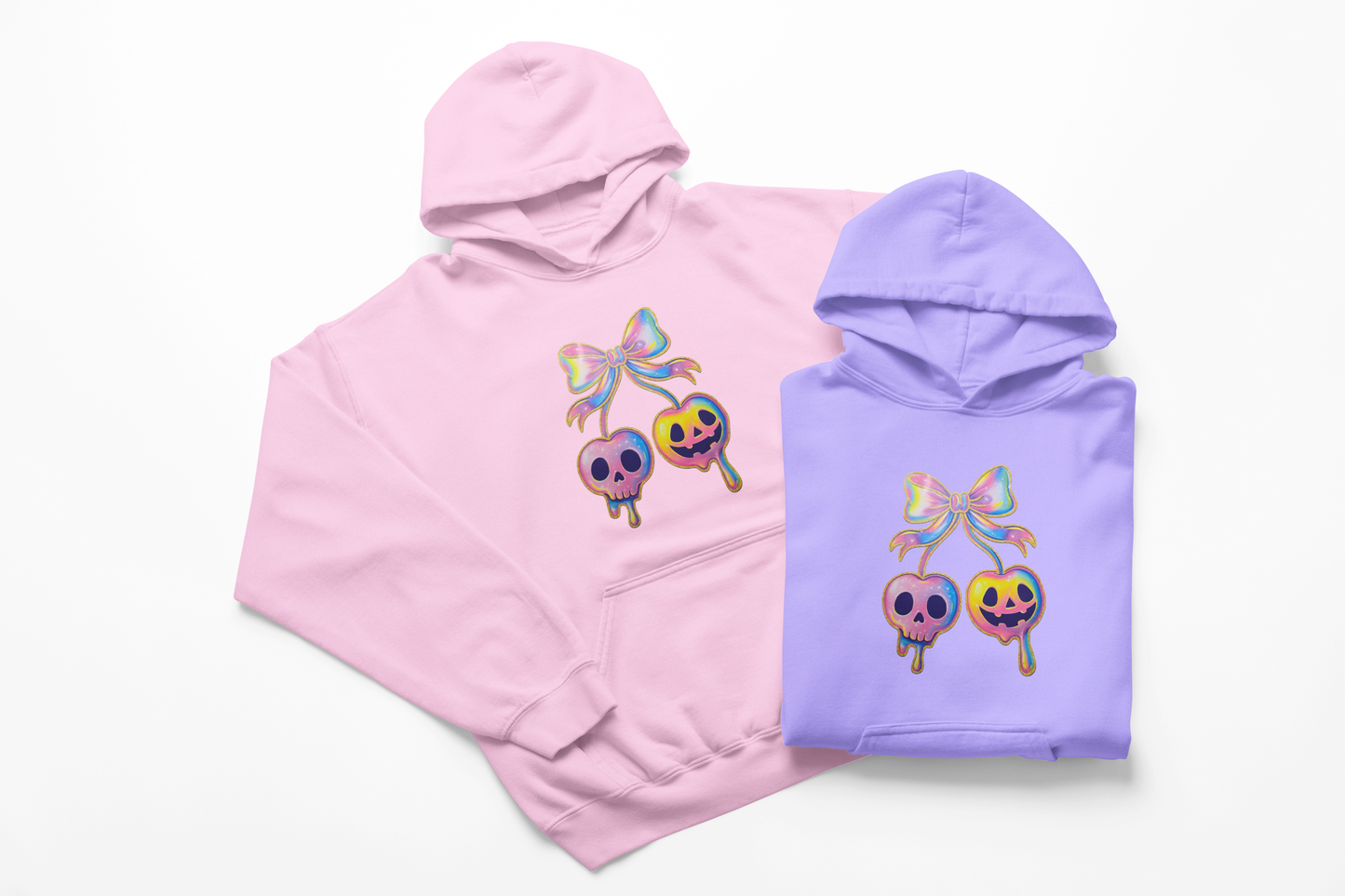 Cute Holographic Looking Cherries Hoodie