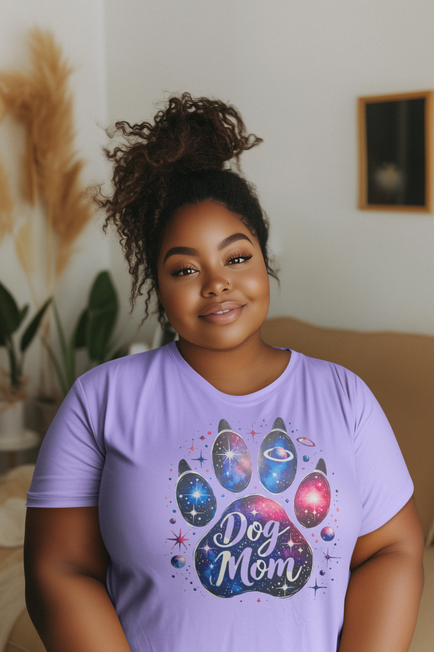 Dog Mom Galaxy T-Shirt