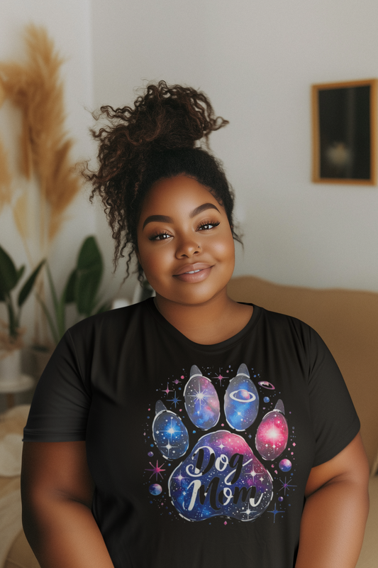 Dog Mom Galaxy T-Shirt