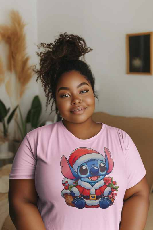 Christmas Santa Stitch T-Shirt