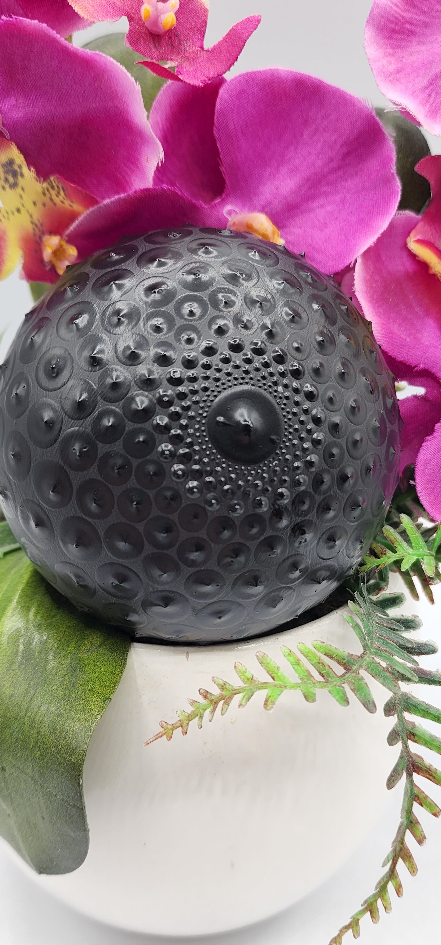 Celina Miller Art - Black on Black Mandala Stone