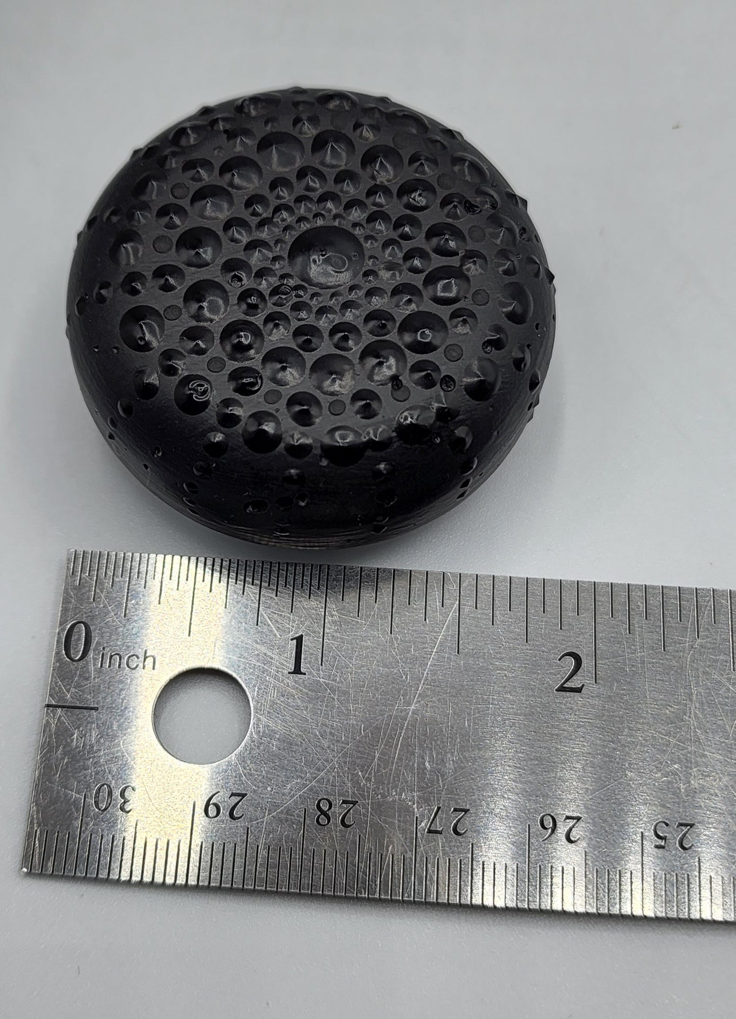 Celina Miller Art - Black on Black Mandala Palm Stone