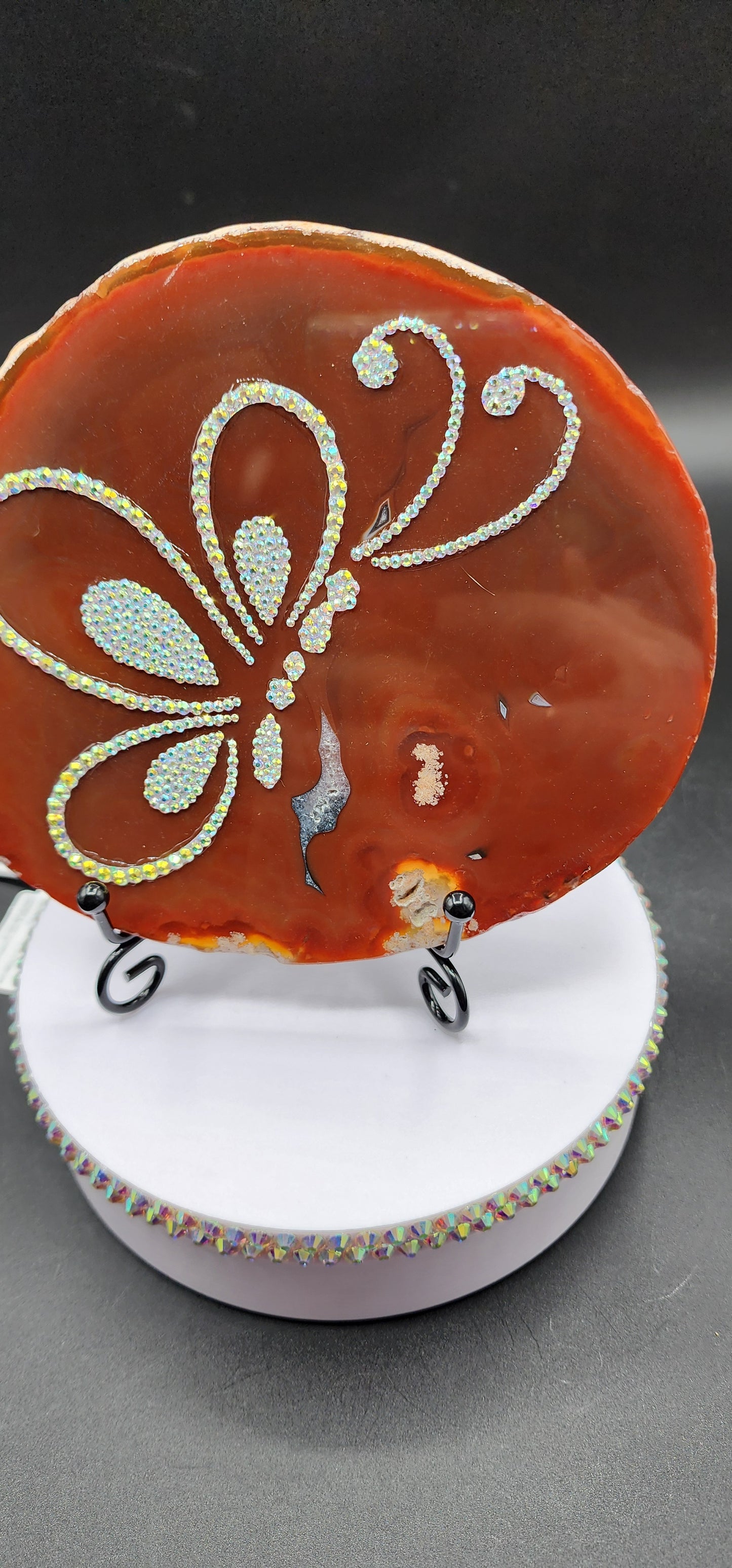 Celina Miller Art - Bling Butterfly Agate Slice