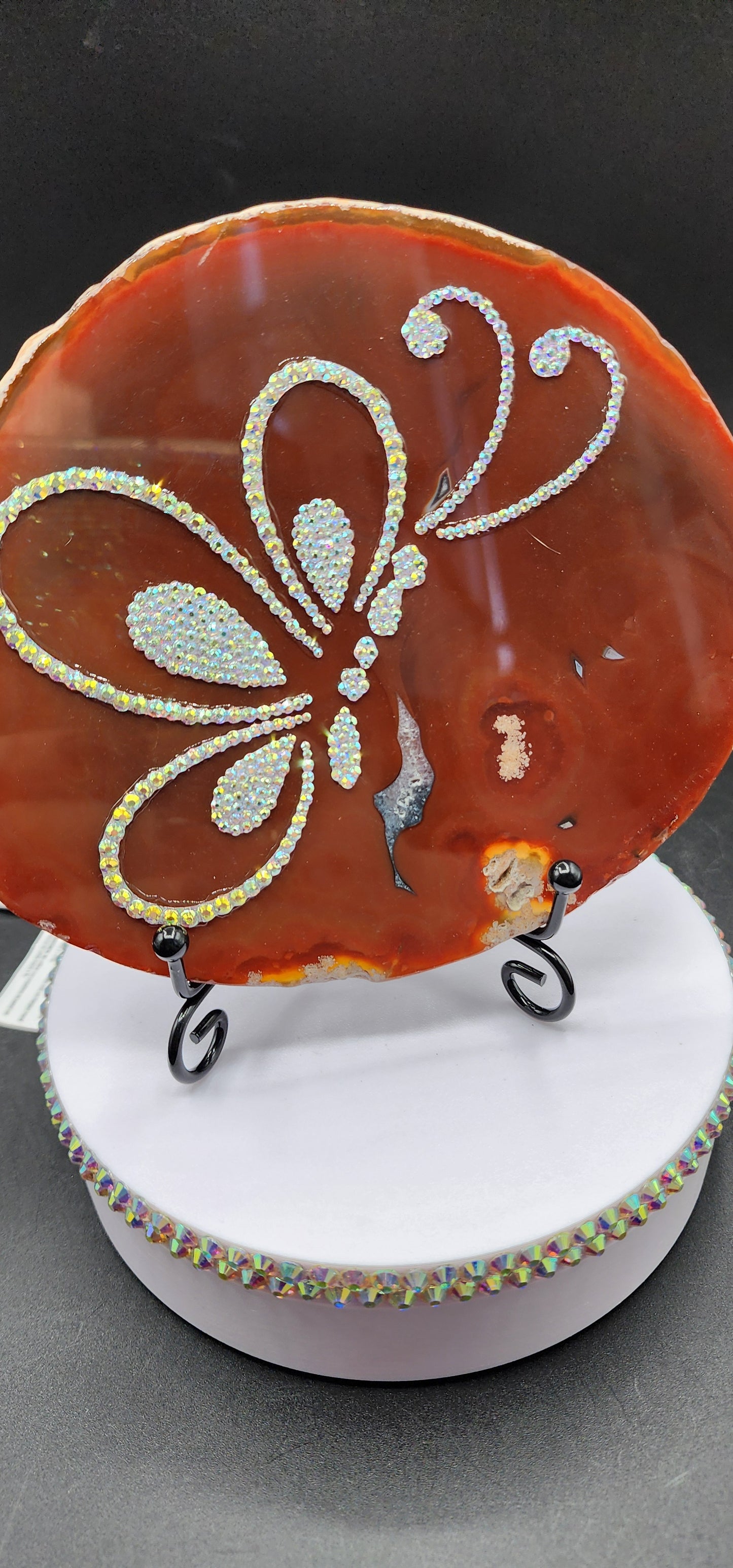 Celina Miller Art - Bling Butterfly Agate Slice