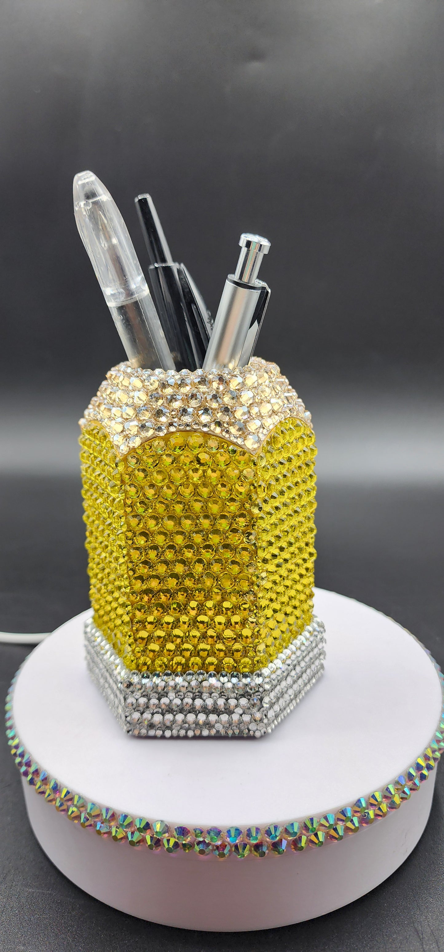 Celina Miller Art - Bling Pencil Shaped Pencil Holder