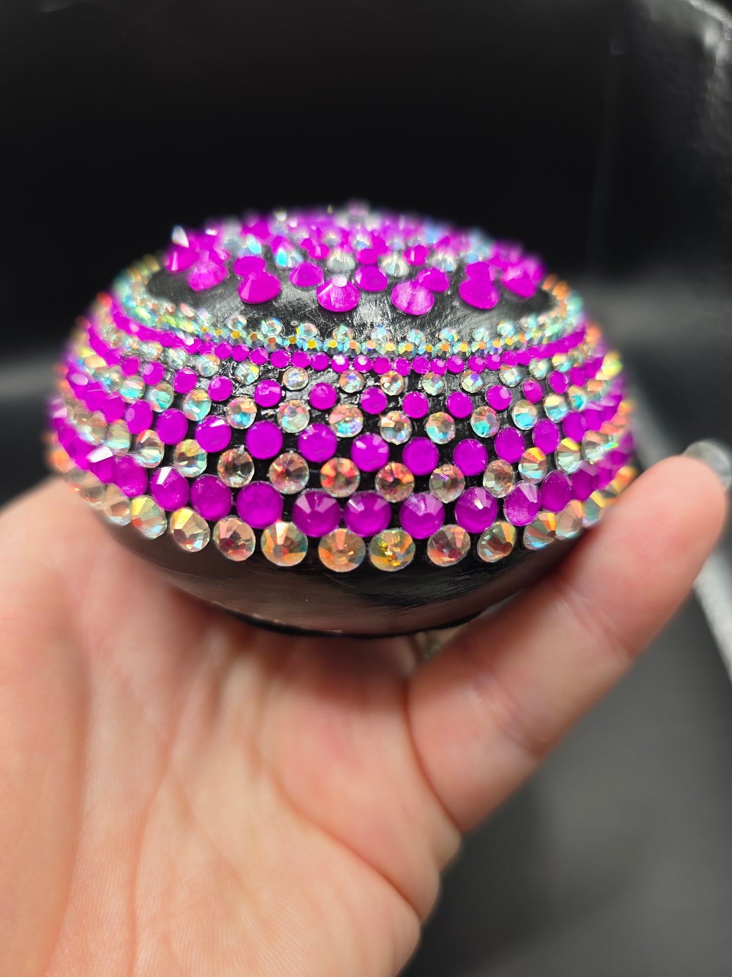 Celina Miller Art - Bling Neon Purple and Aurora Borealis Mandala