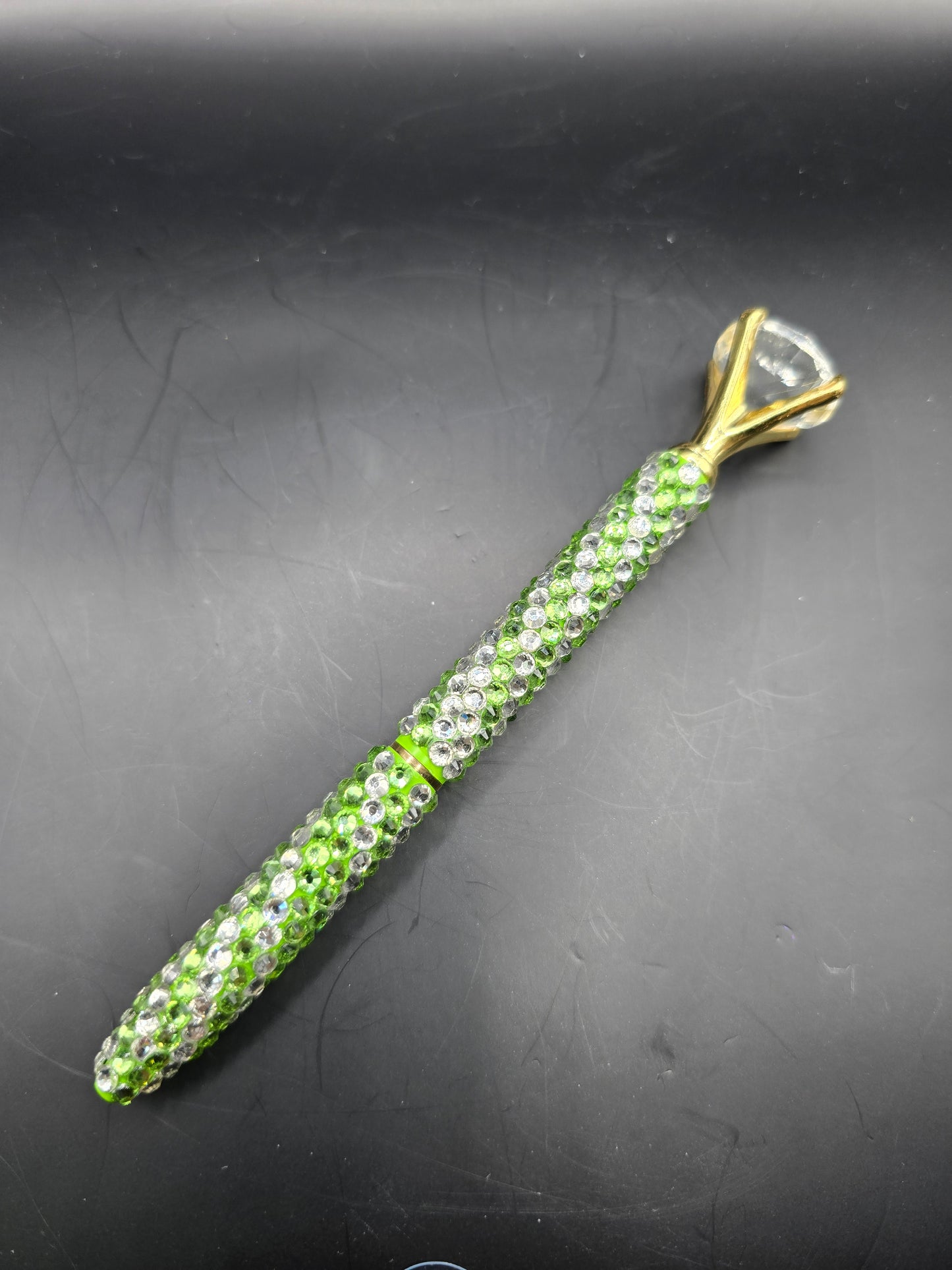 Celina Miller Art - Bling Silver and Green Pen