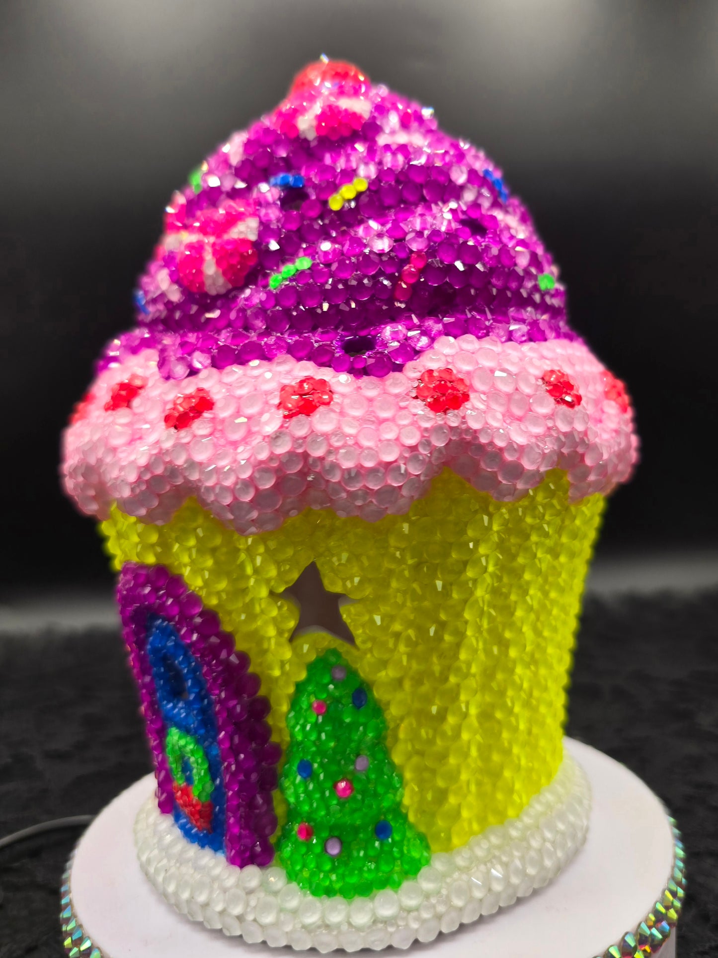 Celina Miller Art - Bling Magical Cupcake House (lights up)