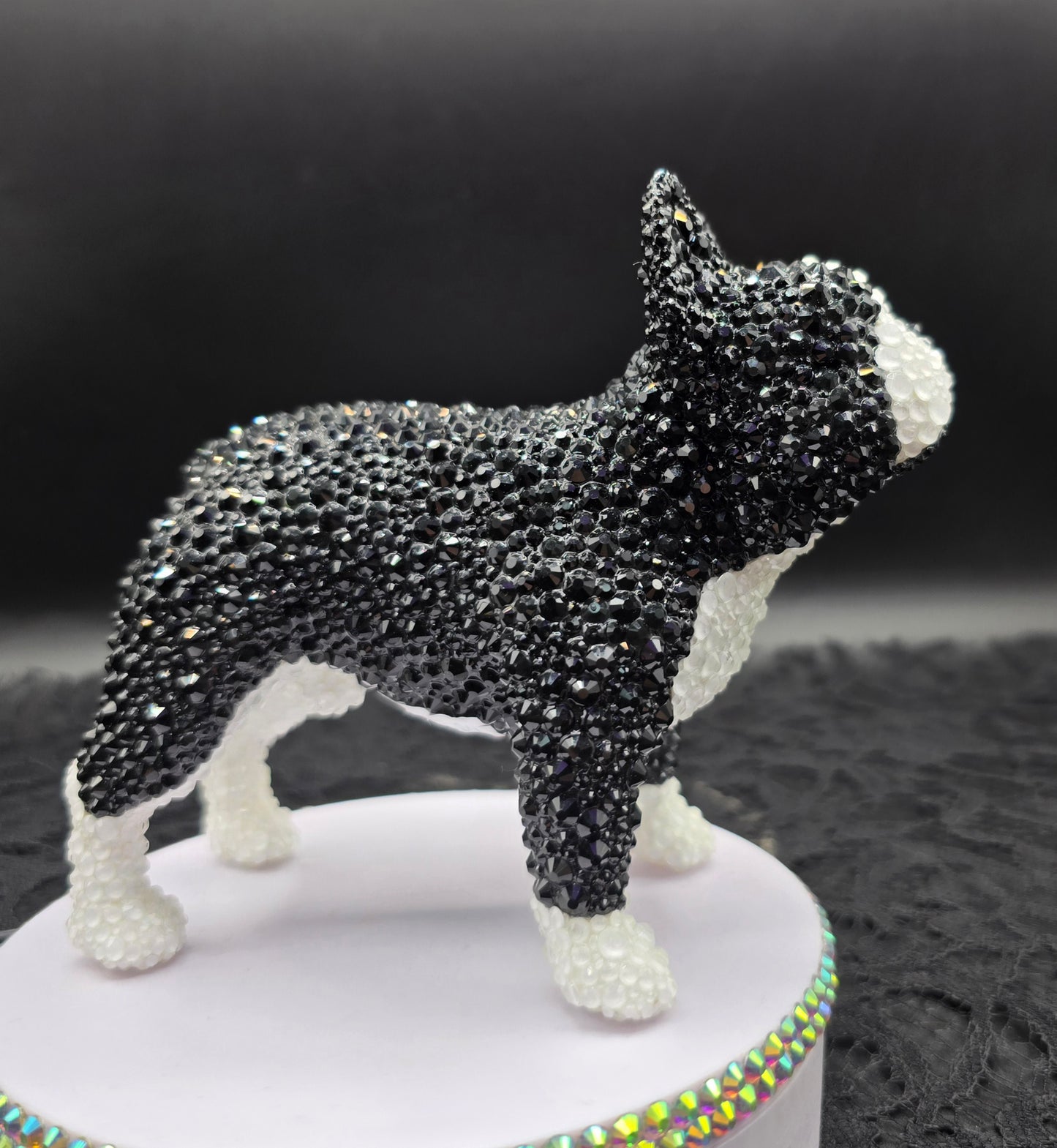 Celina Miller Art - Bling Black and White French Bulldog