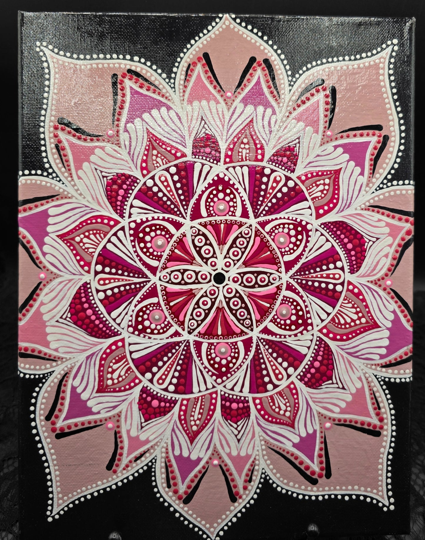 Celina Miller Art - Pink Mandala Canvas