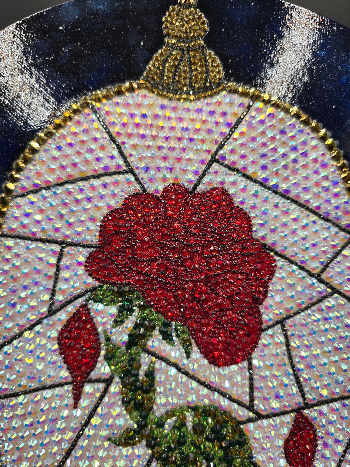 Celina Miller Art - Bling Cursed Rose Canvas