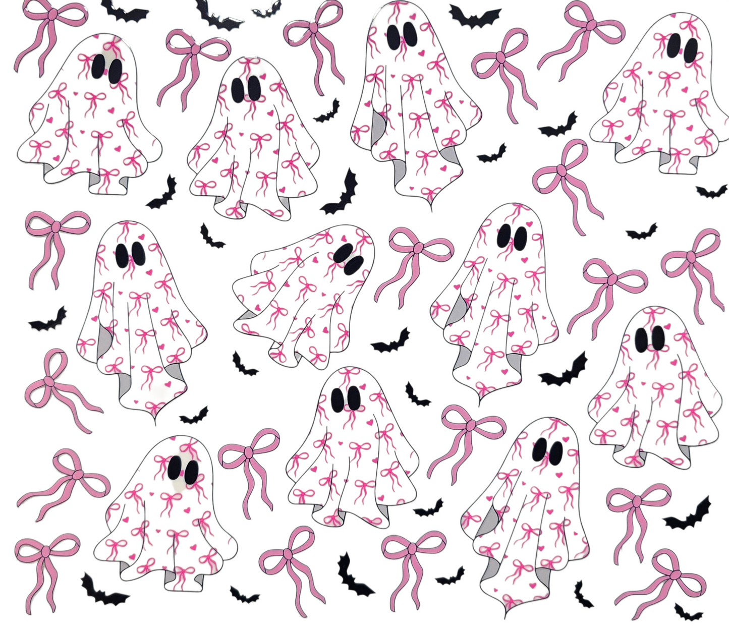 Cute Ghost with Bows 20 oz Tumbler