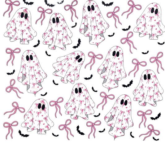 Cute Ghost with Bows 20 oz Tumbler