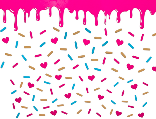 Pink Drip with Sprinkles 40 oz Tumbler