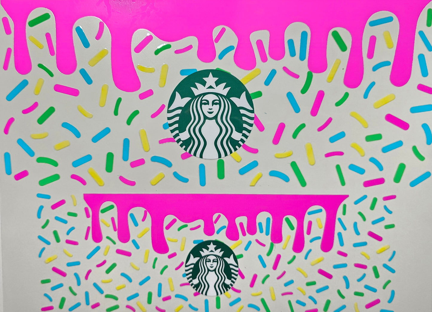 Pink Drip with Sprinkles Starbucks 40 oz Tumbler