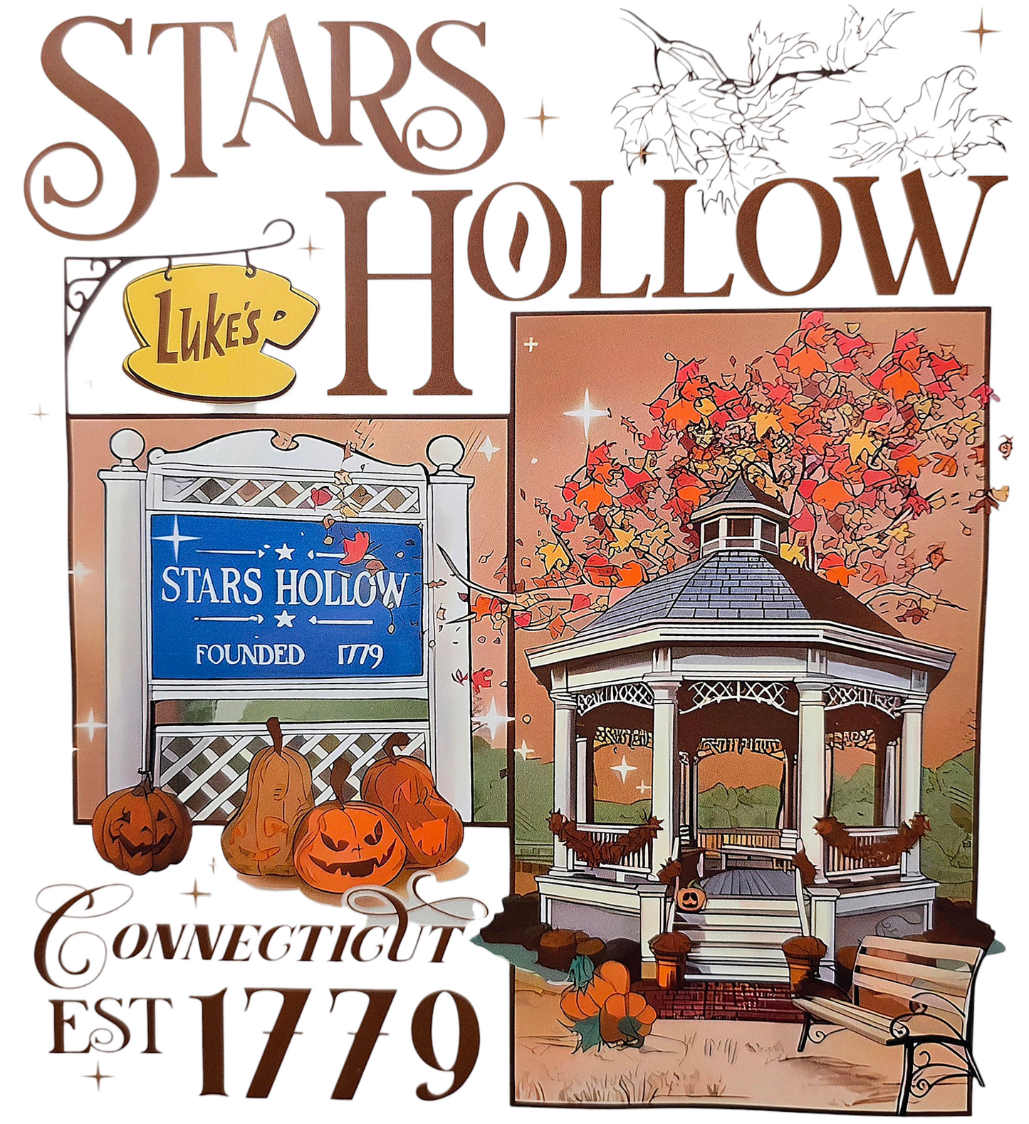 Gilmore Girls Stars Hollow Hoodie