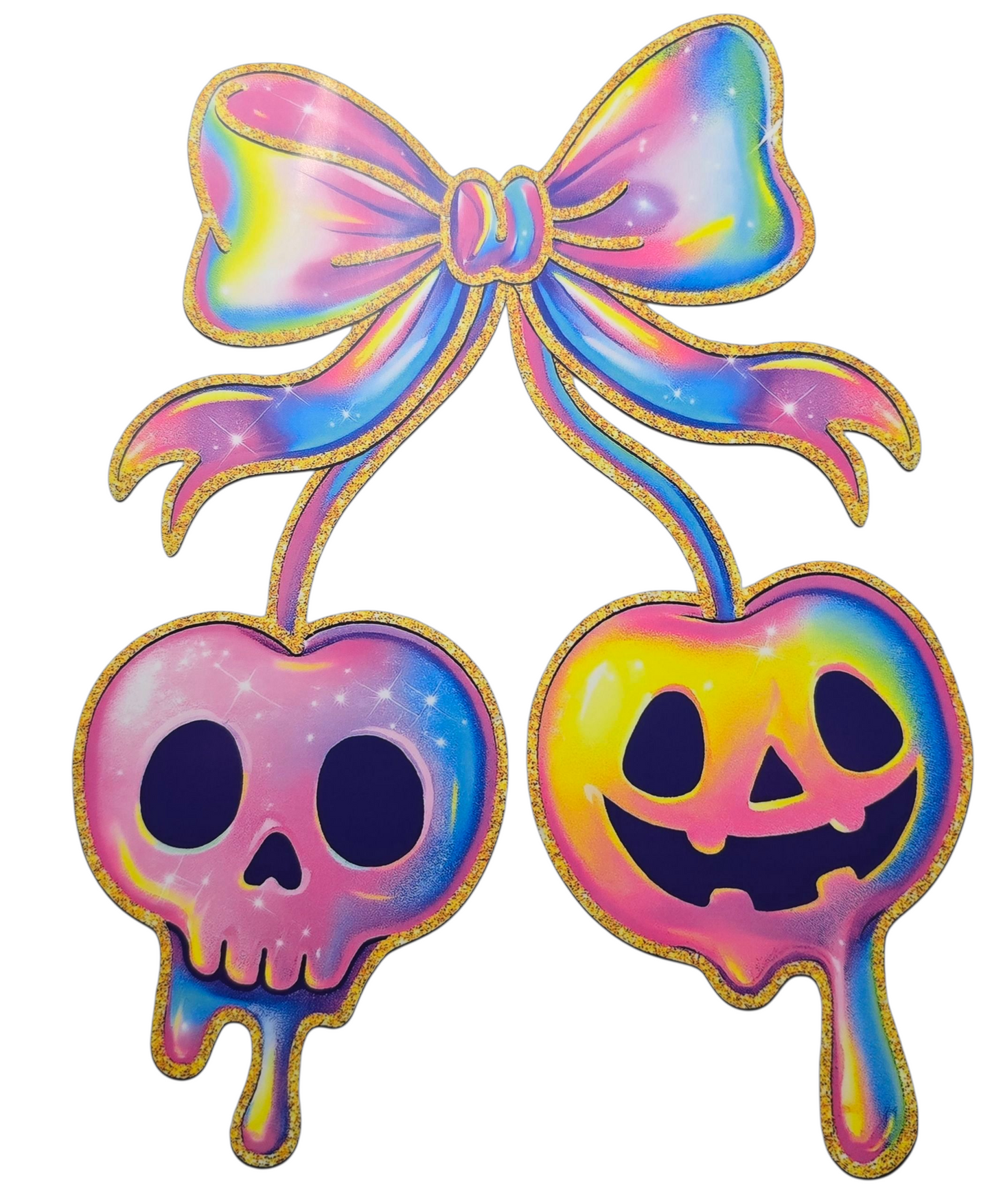 Cute Holographic Looking Cherries Hoodie