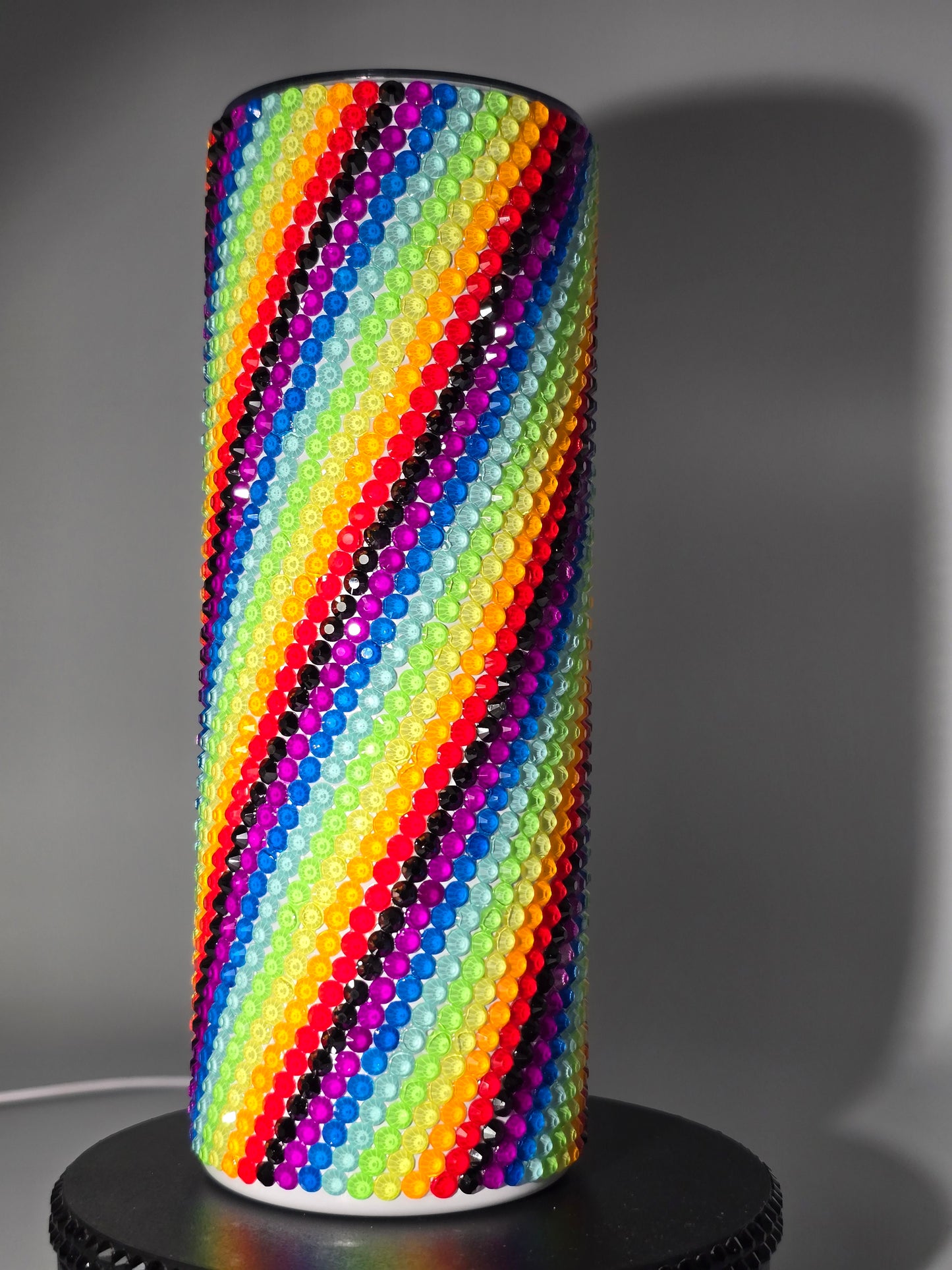 Celina Miller Art - Bling Neon Rainbow Tumbler