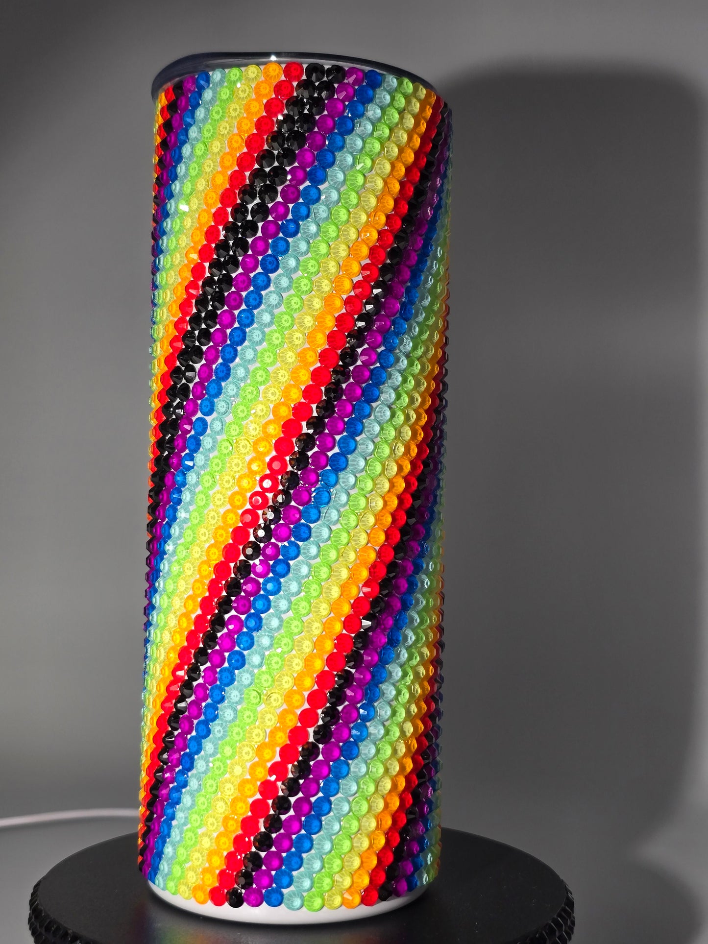 Celina Miller Art - Bling Neon Rainbow Tumbler