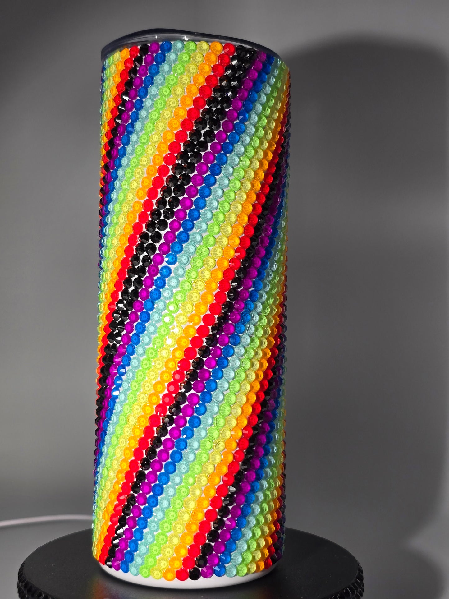 Celina Miller Art - Bling Neon Rainbow Tumbler